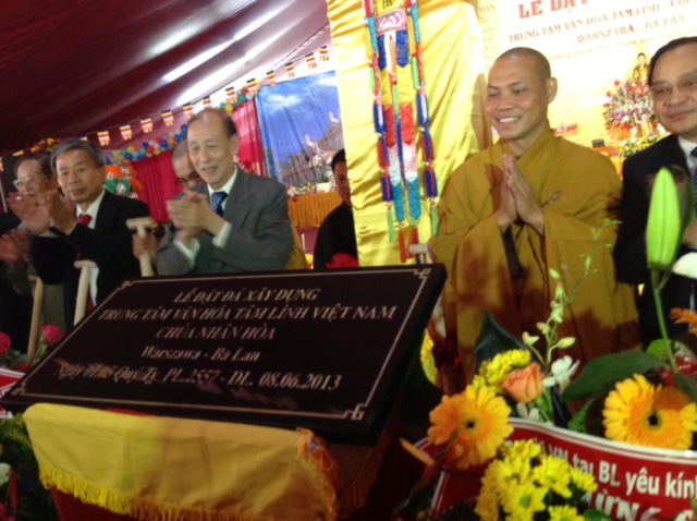 Lễ Đặt đá xây dựng chùa Nhân Hoà