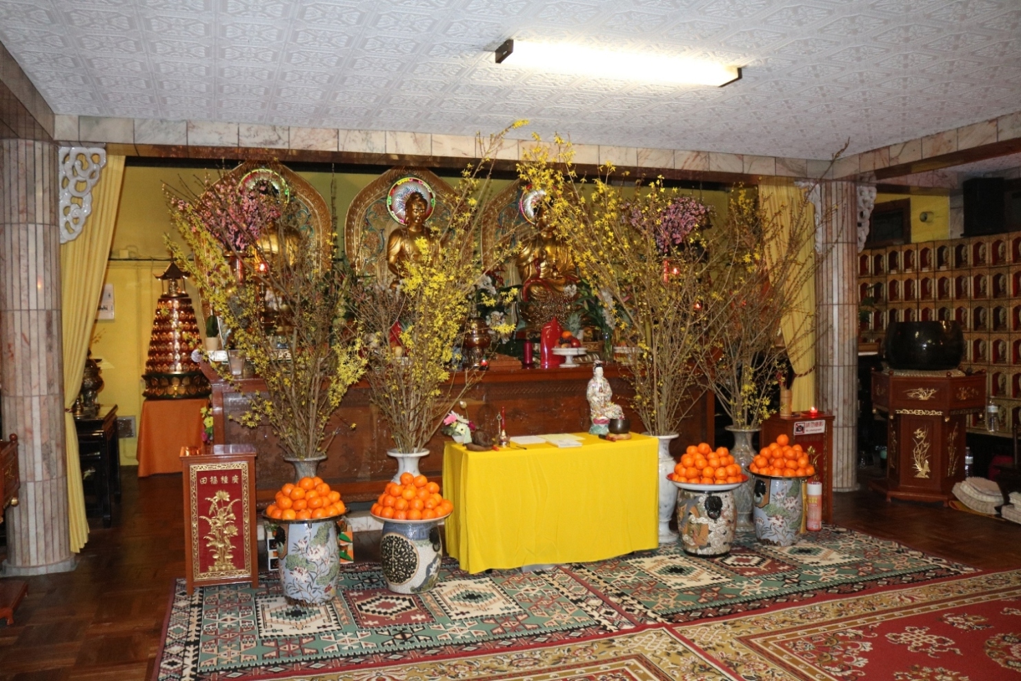 dien phat chua tinh tam ngay xuan