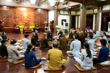 Đêm thiền trà "Hạnh phúc ngày đầu xuân” tại Tu viện Khánh An