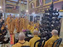 Tăng thân Khánh An cúng dường các trường hạ quận 12 trong mùa an cư kiết hạ Phật lịch 2567