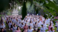 HÌNH ẢNH NGỒI THIỀN VÀ THIỀN HÀNH TẠI VƯỜN PHẬT I KHÓA TU SỐNG TỈNH THỨC LẦN THỨ 76