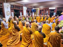 Tăng thân tu viện Khánh An và Ban Giáo thọ khánh tuế Thầy