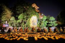 Tu viện Khánh An trang nghiêm Lễ thắp nến cầu nguyện hướng về nạn nhân bị ảnh hưởng do động đất tại Myanmar