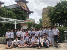 Gia Đình Phật Tử Lam Thiên Ấn về tu học tại Tu Viện Khánh An ạ.