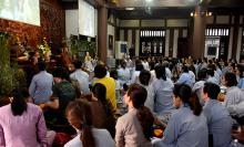 Buổi thiền trà tổng kết một năm tu học