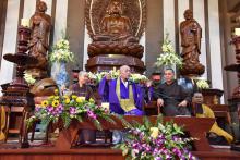 Hòa thượng Yoshimizu Daichi đến thăm, chúc tết tại Tu viện Khánh An