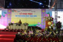 Thượng tọa Thích Trí Chơn thuyết giảng tại Vạn Phật Quang Đại Tùng Lâm.