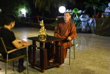 Đài truyền hình Trung ương VTV phỏng vấn thầy Thích Trí Chơn nhân dịp cuối năm