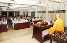 Pháp thoại “Nhờ đức lực Tăng tôn” tại chùa Ấn Quang, Quận 10