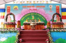 Đại lễ Phật Đản, Phật lịch 2562 - 2018 tại chùa Nhân Hòa, Ba Lan.